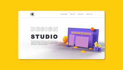 DS Landing Page graphic design ui