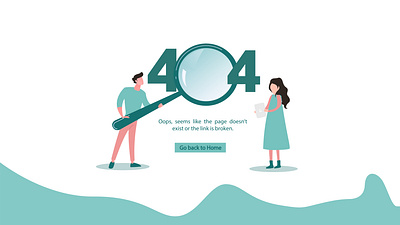 404 error page graphic design ui