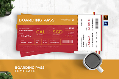 Passenger Entrances Boarding Pass boarding pass graphic template