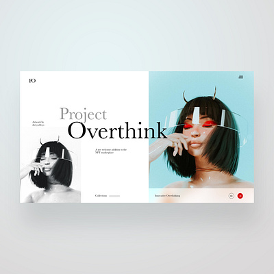 Project Overthink Ui Design Concept design graphic design illustration logo nft nft art photography product design ui ui design ux ux design web design