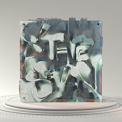STEVESEVEN NFT PART #1 3d calligraphy cinema 4d creative design lettering nft redshift type