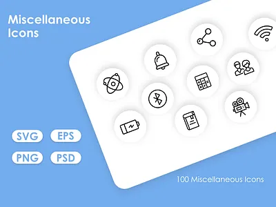 Miscellaneous Icons branding design graphic design icons icons design icons pack illustration logo typography ui ux vector
