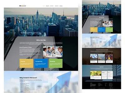 MK Global Management Web Design figma invest investment investor landing page ui ui ux uiux web design wordpress