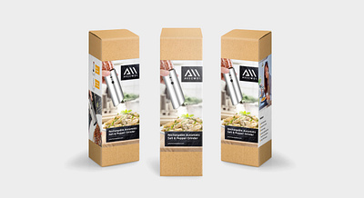 Packaging Design for a Automatic Salt & Pepper Grinder (Retail) adobe design designer digital graphicdesign illustator label labeldesign packaging packagingdesign photoshop