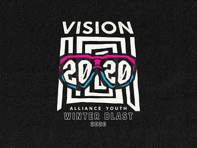 Alliance Youth Retreat Tshirt (Alternate) apparel branding design logo sunglasses tshirt type typography vector xray