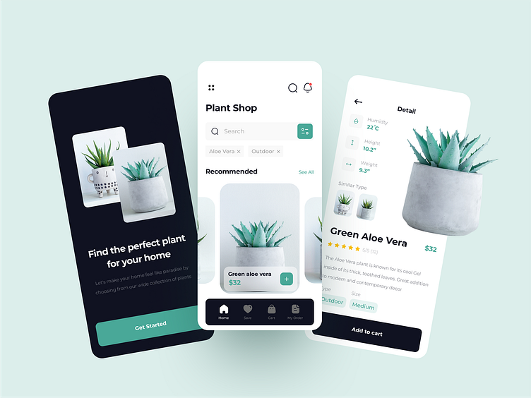 Online Plant Shop Mobile App by Sub1 for Sub1 Studio on Dribbble
