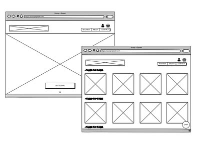 FOOD VENDOR - WIREFRAME branding design ui ux website