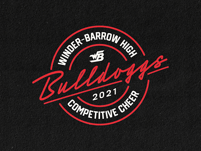 WBHS Competitive Cheer Neon apparel badge branding cheer cheerleading design high school logo neon spiritwear tshirt type typography vector