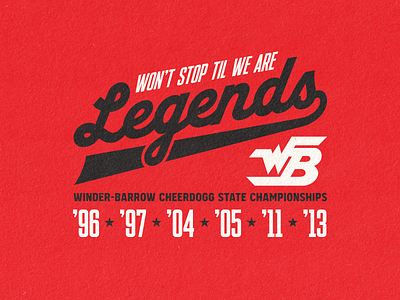 WBHS Competitive Cheer Tshirt apparel branding cheer design high school logo spiritwear tshirt type typography vector