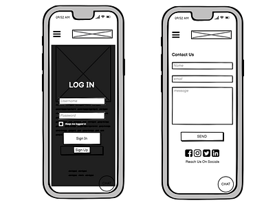 FOOD VENDOR - WIREFRAME - M branding design ui ux website