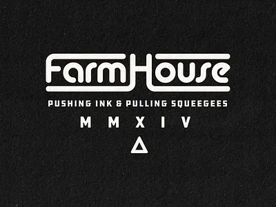FarmHouse Apparel Round Logo apparel branding design lettering logo screen printing tshirt type typography vector