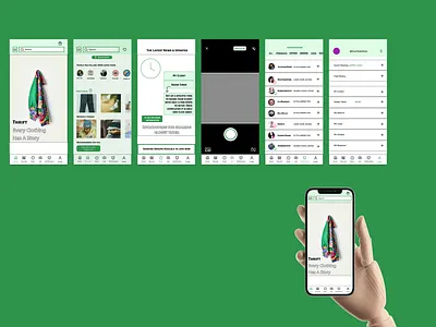 Thrift Cloths Mobile App Prototype Design app branding cloths design figma mobile app mockup thrift typography ui ux vector