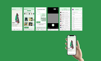 Thrift Cloths Mobile App Prototype Design app branding cloths design figma mobile app mockup thrift typography ui ux vector