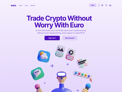 Euro Project design illustration ui ux vector web