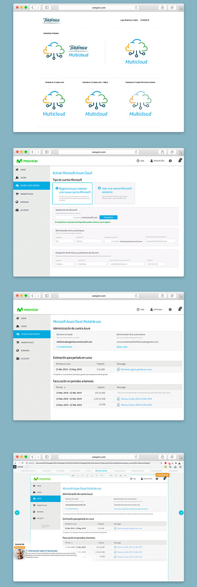 UX Lead for Telefónica Cloud art directin design logo ui ux