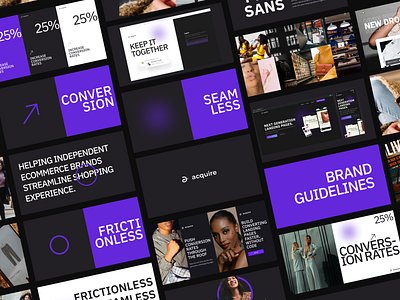 Visual Direction brand branding design ecommerce purple ui ux