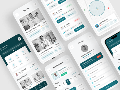 Medical Mobile App app design booking app doctor doctor appointment doctor booking health care healthcare healthcare app medical medical app minimal mobile app mobile app design online appointment online doctor online healthcare pharmacy app ui ui design