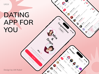 Dating App UI Design appdesigninspiration appinterfacedesign chatui creativeappdesign datingappdesign datingappui designportfolio designtrends2023 digitalproductdesign inclusivedesign interactivedesign mobileappui modernuiux onboardingdesign profiledesign swipedesign uidesign uiuxinspiration userinterfacedesign uxdesign