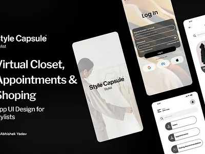 Stylist - Style Capsule App UI Design branding graphic design logo ui
