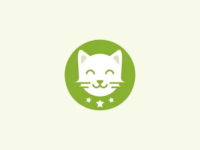 Cute Cat Logo – Minimalist & Modern Design animal logo branding cat logo cat logo design ideas cat logo inspiration creative cat logo cute animal logo cute logo green logo kitten logo kitty logo logo design minimalist minimalist cat logo​ modern modern cat logo design​ negative space negative space logo simple cat logo