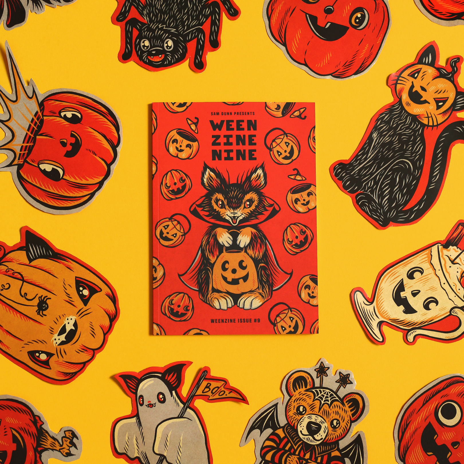 WEENZINE NINE art book cute drawing halloween illustration pumpkin spooky spoopy zine