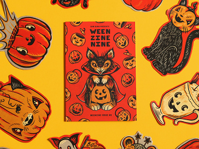 WEENZINE NINE art book cute drawing halloween illustration pumpkin spooky spoopy zine