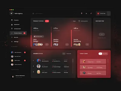 Company Task Managament Platform | UI Design app app design branding design illustration logo ui ui design uiux ux