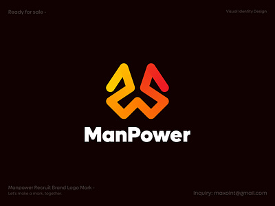 Manpower Recruitment Logo mark branding business logo clean company logo creative logo design icon identity logo logo mark manpower logo mark minimal minimalist logo modern modern logo recruit logo recruitment startup vector