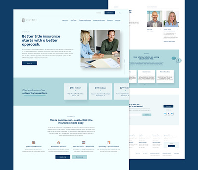 Title Insurance Website design finance graphic design insurance ui ux web webdesign website