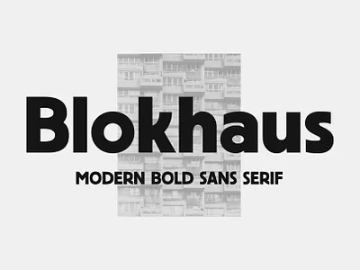 Blokhaus Sans 70s bold font classic design display font handcrafted modern retro sans font sans serif type typeface typo typography