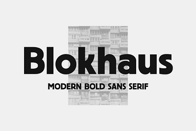 Blokhaus Sans 70s bold font classic design display font handcrafted modern retro sans font sans serif type typeface typo typography