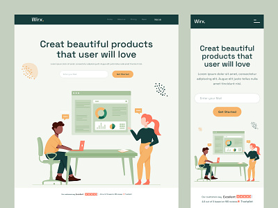 Business Website Design - Wirx business landing page business web design business website business website design landing page online business websites uiux design website design