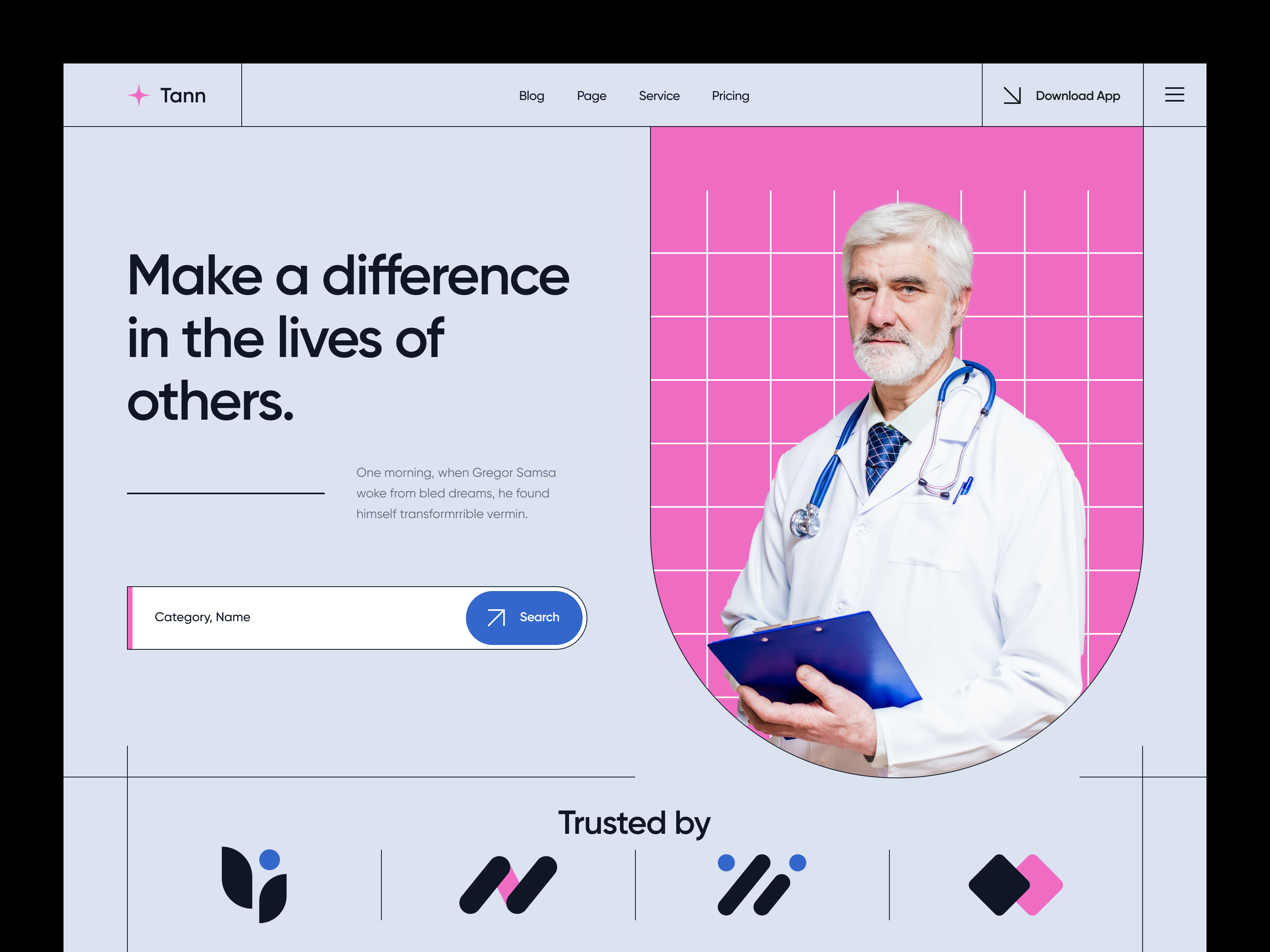 Medical Doctor Consultation Website - Header care clinic consult consultation design doctor header health hero landing page medical medicine mental patient physical product service web web design website