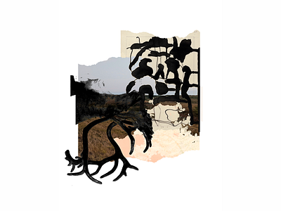 Collage art #8 collage cut out dada deer design digital art digital collage graphic design poster poster design textures аппликация коллаж текстура