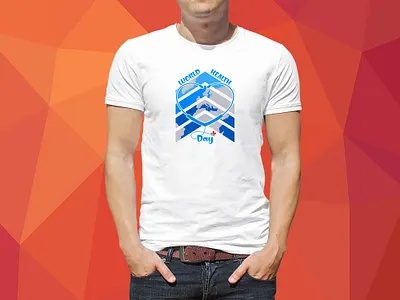 World Health Day t shirt design design good things good time illustration inspirational modern motivational t shirt take time trendy t shirt typographic typography
