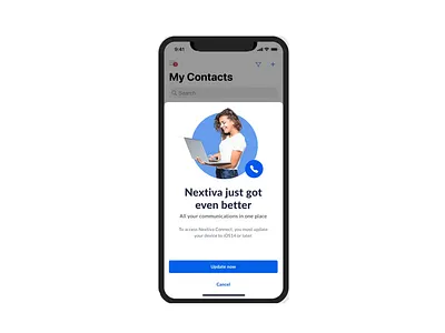 Nextiva UI/ mobile design branding graphic design logo mobile design ui