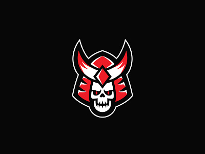 Samurai Skull logo brand branding design graphic design illustration logo logo design vector