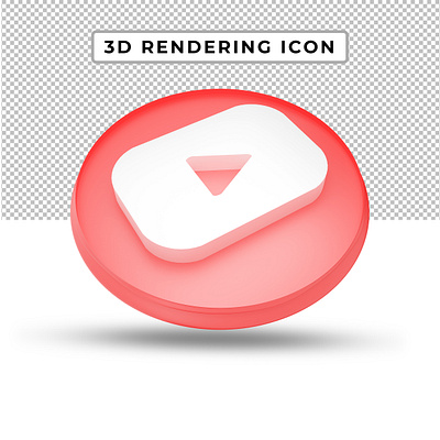 3d rendering social media icon dribbble social media kit tiktok youtube