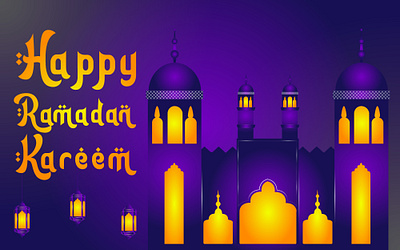 Ramadan Kareem Golden Background background