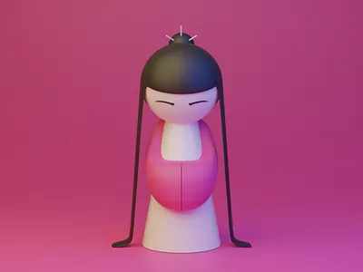 JAPAN 3d 3d art design render