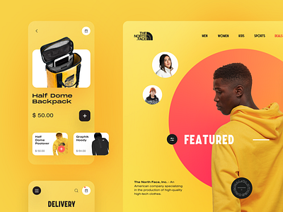 North Face Mobile application design halo lab halo lab halolab interface startup ui ux