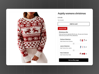 Sell more with bundle bundle buy cart christmas cloths collection component design discount e commerce ecommerce offer product page sale sell shopping ui ui ux design ux