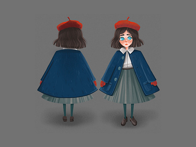 Girl for a children's book book illusration character children girl