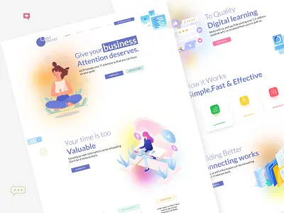 Landing Page - Dots 3d animation app branding design graphic design illustration interface ios logo mobile motion graphics ui ux web