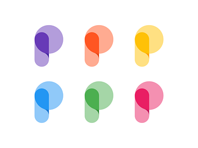 unused P - FOR $ALE blockchain colorful colors crypto design exploration p letter logo minimalism p bubble p logo simple simple p symbol
