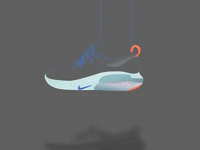 Nike Joyride art art direction branding branding identity design digital art digital illustration flat flat illustration graphic design graphics illustration layers logo modern ui vector vector illustration visual art visual identity