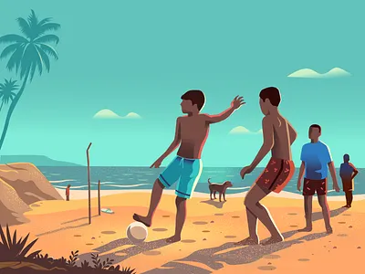 At Play beach break football holiday india kicks mangalore outdoor sand story summer sunset