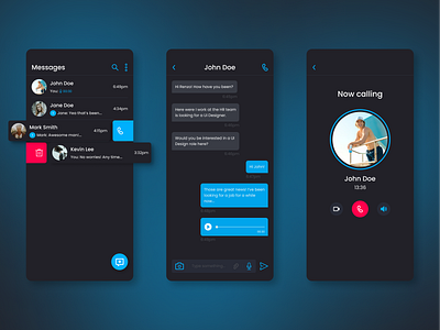 Daily UI Challenge #13 - Direct messaging! app dailyui design minimal ui ux