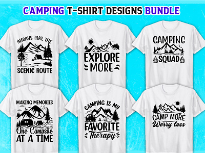Camping SVG T-Shirt design bundle camping camping t shirt design illustration svg svg bundle svg t shirt t shirt typography vector