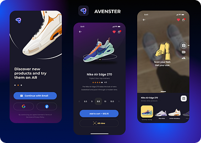 Avenster (AR Shopping App) logo ui